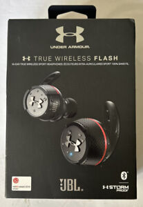 JBL Under Armour True Wireless Flash In-Ear Headphones Open Box Like New Black