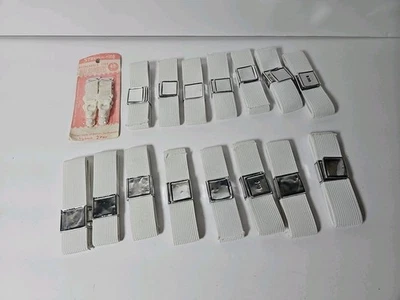 VTG Stretchrite White Detachable Hose Grips For Garter Belts NIP Plus Elastic - Image 1 of 2