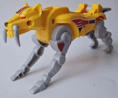 电力别动队黄色剑齿虎 Megazord 腿部部件万代 2020 — 第 1/4 张图片