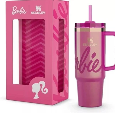 BARBIE™ ICON 30 OZ Stanley Cup Barbie Insulated Cup IN BOX-BRAND NEW-SHIPS FAST - Image 1 of 2