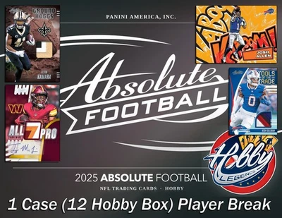 Pat Freiermuth PIT 2025 Panini ABSOLUTE 1 Case (12 Hobby Box) Player Break#3 - Image 1 of 4