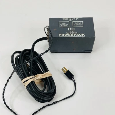 Vintage Louis Marx Toy Transformer HO Power Pack With Leads 18 Volt DC Out WORKS - Image 1 of 4