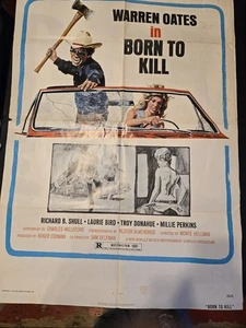 BORN TO KILL/COCKFIGHTER original 1975 one sheet movie poster WARREN OATES - Picture 1 of 13