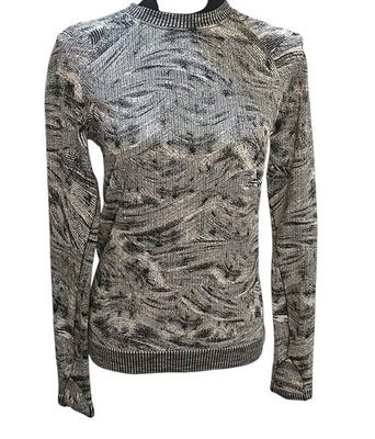 Pulôver Lululemon Rest Less sobreposição estrato tamanho 6 feminino manga longa academia de ioga - Imagem 1 de 4