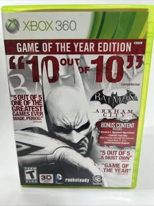 Batman: Arkham City -- Edizione Gioco dell'Anno (Xbox 360, 2012) Completo Testato - Foto 1 di 6
