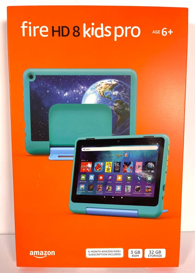 Amazon Fire HD 8 Kids Pro 6+ 8" 12th Gen 32GB 3GB RAM New And Sealed - Image 1 of 4