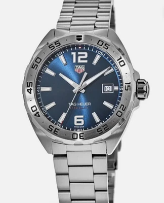 Tag Heuer WAZ1118.BA0875 esfera azul Fórmula 1 reloj de cuarzo caja papeles TOTALMENTE NUEVO Foto 1 de 4