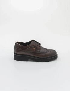 SCARPE DERBY CASUAL DONNA VALLEVERDE 42501 PELLE MARRONE ORIGINALE AI 2026 - Picture 1 of 5