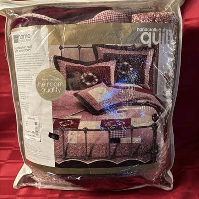 Edredón doble vintage JC Penney Home Collection HECHO A MANO ACEBO  Foto 1 de 4