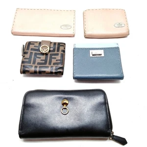 Fendi Geldbörse Lang Portemonnaie 5er Set Rosa Leder 1024128 - Bild 1 von 11
