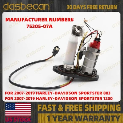 Fuel Pump Assembly For Harley Davidson Sportster 883 1200 2007-2019 75305-07A Foto 1 de 4