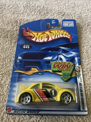 Tarjeta azul Hot Wheels 2002 #045 Volkswagen nueva taza escarabajo sellada de fábrica  Foto 1 de 4