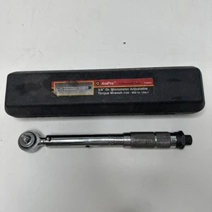 AmPro 3/8” Dr. Micrometer Adjustable Torque Wrench 120-960 In. Lbs T39905 - Picture 1 of 10