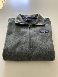 Youth Olive Green Half Zip Patagonia Pull Over with Collar Size Large - Picture 1 of 13