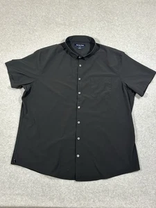Mizzen + Main Leeward Short Sleeve Mens 2XL Dress Shirt Classic Black - Picture 1 of 7