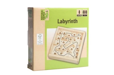VEDES Großhandel 61409726 Natural Games Holz Labyrinth, 12 x 12 cm - Bild 1 von 3