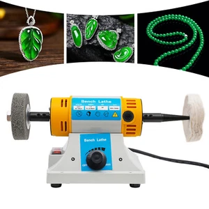 Jewelry Polisher Buffer Adjustable Speed Bench Grinder Polishing Machine 320W AU - Picture 1 of 24