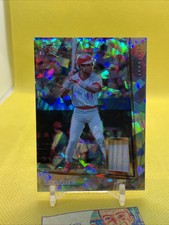 2020 Panini Select Baseball Barry Larkin Bat Relic Cracked Ice Prizm /25