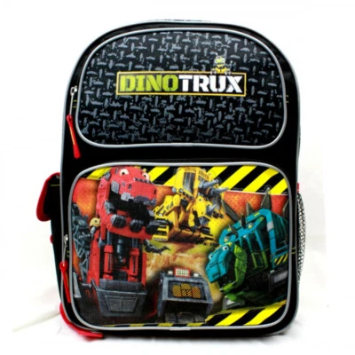 Mochila Mediana - DinoTrux - Mega Team Negra 14" Bolso Escolar Foto 1 de 3