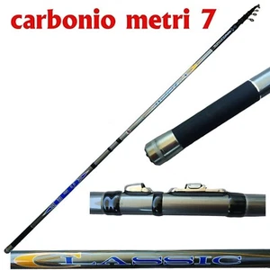 Canna Bolognese Mt 7 In Carbonio Trota Lago Mare Fiume Passata Galleggiante - Foto 1 di 1