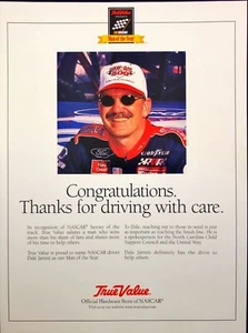 1997 True Value Dale Jarrrett NASCAR Driver of the Year Vintage Print Ad - Bild 1 von 6