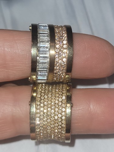 Anello a fascia Michael Kors tono oro larga dichiarazione