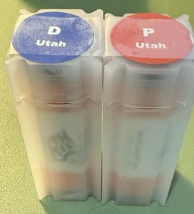 2007 P D Utah UNOPENED State Quarter Rolls from US Mint plastic holder - Picture 1 of 2