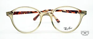 Ray Ban RB7118 8021 Transparent Yellow/Tortoise New Authentic 50 - Picture 1 of 7
