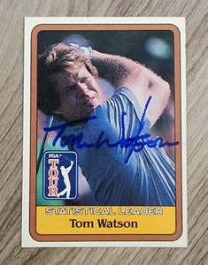 Tom Watson Signed 1981 Donruss PGA Tour Golf Rookie Card Auto LEGEND RAD - Picture 1 of 1