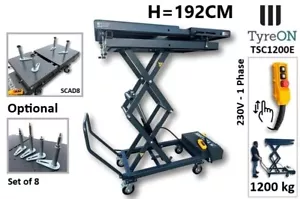 Scherenhubtisch Batteriehubtisch mobile Hebebühne Getriebeheber 1200kg - 230V - Bild 1 von 16