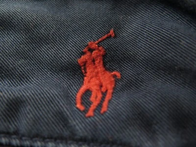 Reciente Ralph Lauren Para Hombres Algodón Puro Azul Oscuro Rojo Polo Poni Informal Pantalones Cortos 34 Foto 1 de 4