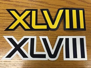 AFL-NFL SUPER BOWL XLVIII SB48 IRON-ON PATCH Just under 12 inches! (18 Pieces)TF - Picture 1 of 2