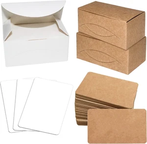 Blanko Karten 300 Stück Kraftpapier Karten Weiß Blanko Papier Karten für Graffit - Bild 1 von 8