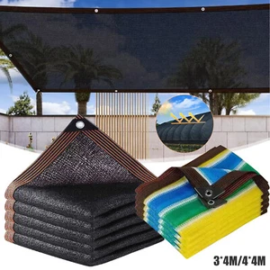 Schattiernetz Schattentuch Sonnenschutznetz,Uv-beständiges Gewebenetz Mit Ösen - Bild 1 von 37