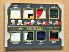 BURE/TEEMU/RECCHI 2023 Leaf in the Game Used Hockey THE SIXTEEN Relic Patch 1/1