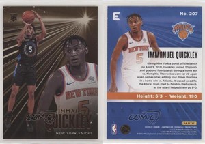 2020-21 Panini Chronicles Essentials Bronze Immanuel Quickley #207 Rookie RC