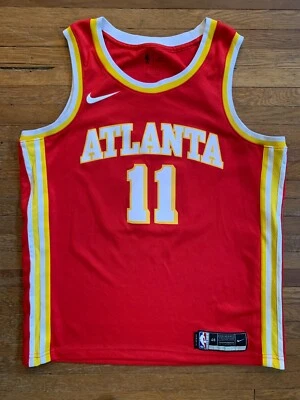 Camiseta Trae Young Atlanta Hawks masculina 48 grande L Nike Swingman NBA vermelha - Imagem 1 de 4