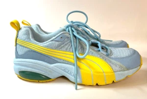 Puma Cell Damen Flow Sportschuh Sneaker blau gelb Größe 5,5 - Bild 1 von 7