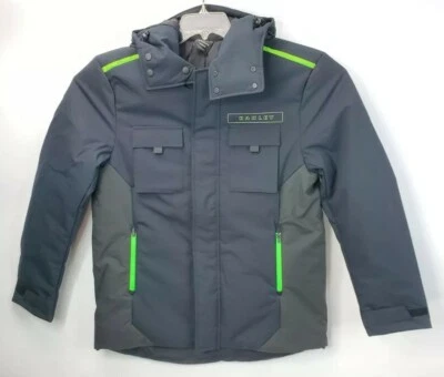 Oakley Black or Neon Green Cargo Mountain Utility Snowboarding Jacket Mens Small - Image 1 of 4