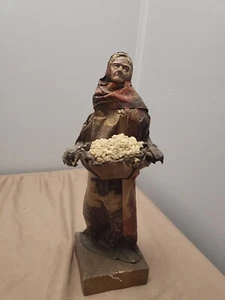 THE VILLAGE PEOPLE ~ Hand Painted Wire Paper Mache 13” Mexican Mountain Woman - Picture 1 of 15