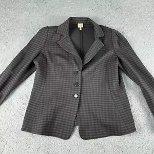 Armani Collezioni Women's 16 Brown Wool Pockets 3-Button Off Carrer Jacket - Picture 1 of 8