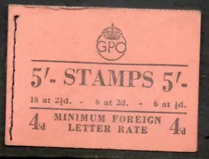Folleto George V1 1950 BD28 (49) 6 x 21/2d 2x 2d 1x1/2d estampillas no completas gato 130 £ - Imagen 1 de 2