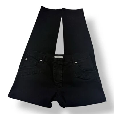 Pierre Balmain Black Biker Jeans Men's Size 36x35 Cotton Elastane Tapered Fit - Image 1 of 4