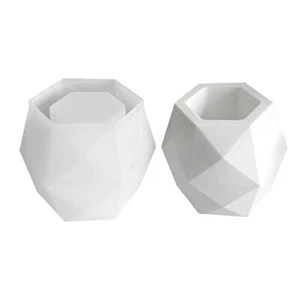 Cement Clay Mold for Flower Pot Making Handmade Concrete Planter Silicone Molds - Picture 1 of 12