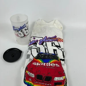 Vintage NASCAR 1998 Ernie Irvan #36 Mens Racing Shirt in Tumbler Sz XL White Tee - Picture 1 of 7