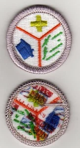Verdienstabzeichen Notfallvorbereitung, Typ J "Pfadfinderzeug" Rückseite (2002-10), neuwertig! - Bild 1 von 1