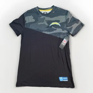 NEW Men's Los Angeles Chargers T Shirt NFL Team Apparel - Black Gray Camo Sz S - Picture 1 of 6