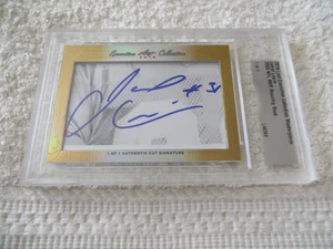 Jamal Lewis 2016 Leaf Masterpiece Cut Signature autographed card 1/1 JSA Ravens - Picture 1 of 2
