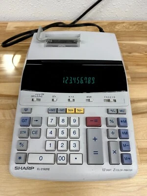 Sharp EL-2192Rll Scientific Calculator Adding Machine - Tested, Works Well! - Image 1 of 4
