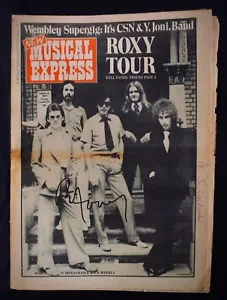ROXY MUSIC~BRYAN FERRY rivista autografata NUOVA MUSICAL EXPRESS dal 1974~Glam - Foto 1 di 1